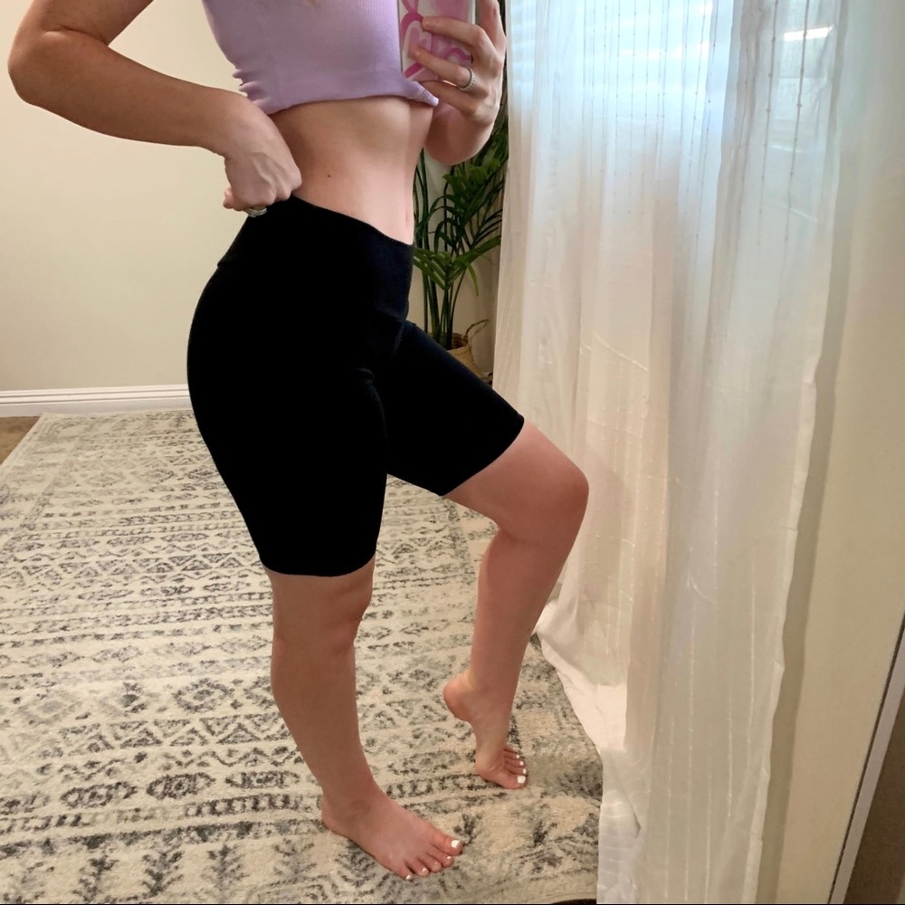 NEW Boutique Black High Waisted Bike Shorts